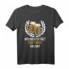 Herren Vatertag T-Shirt mit Bier Spruch - Lustiges Faust Design für Papa, Großvater & Männer zum Geburtstag, Weihnachten & Himmelfahrt