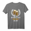 Herren Vatertag T-Shirt mit Bier Spruch - Lustiges Faust Design für Papa, Großvater & Männer zum Geburtstag, Weihnachten & Himmelfahrt