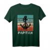 Lustiges Papitän Shirt für den besten Papa - Vatertag Anker T-Shirt im Retro Look, ideales Geschenk für Väter und Papas