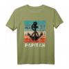 Lustiges Papitän Shirt für den besten Papa - Vatertag Anker T-Shirt im Retro Look, ideales Geschenk für Väter und Papas