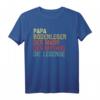 Papa Bodenleger T-Shirt – Lustiges Vintage Retro Motiv als Vatertags- und Geburtstagsgeschenk für Männer & Opa