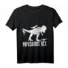 Papásaurus Papasaurier Vatertag Geschenk T-Shirt – Dinosaurier Motiv für starke Papas, ideale Geschenkidee für Vater, Geburtstag & Weihnachten