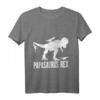 Papásaurus Papasaurier Vatertag Geschenk T-Shirt – Dinosaurier Motiv für starke Papas, ideale Geschenkidee für Vater, Geburtstag & Weihnachten
