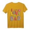 Lustiges Vater-Kind T-Shirt 'I Love My Dad' – Perfektes Geschenk für Vatertag, Valentinstag & Weihnachten