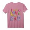 Lustiges Vater-Kind T-Shirt 'I Love My Dad' – Perfektes Geschenk für Vatertag, Valentinstag & Weihnachten