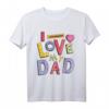 Lustiges Vater-Kind T-Shirt 'I Love My Dad' – Perfektes Geschenk für Vatertag, Valentinstag & Weihnachten