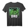 Marvel Hulk Vatertag T-Shirt - Unglaublicher Papa Design, Offiziell Lizenzierte Marvel Kleidung für Superhelden-Fans