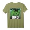 Marvel Hulk Vatertag T-Shirt - Unglaublicher Papa Design, Offiziell Lizenzierte Marvel Kleidung für Superhelden-Fans