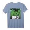 Marvel Hulk Vatertag T-Shirt - Unglaublicher Papa Design, Offiziell Lizenzierte Marvel Kleidung für Superhelden-Fans