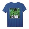 Marvel Hulk Vatertag T-Shirt - Unglaublicher Papa Design, Offiziell Lizenzierte Marvel Kleidung für Superhelden-Fans