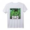 Marvel Hulk Vatertag T-Shirt - Unglaublicher Papa Design, Offiziell Lizenzierte Marvel Kleidung für Superhelden-Fans