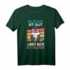 Bildung ist gut Bier ist guter Vatertag Männer Bier T-Shirt – Lustiges Pinguin Design als Geschenk für Papa, Damen, Herren & Kinder