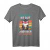 Bildung ist gut Bier ist guter Vatertag Männer Bier T-Shirt – Lustiges Pinguin Design als Geschenk für Papa, Damen, Herren & Kinder