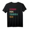 Herren Ehemann Papa Trainer Held Legende - Vatertag T-Shirt für stolze Väter, Trainer und Helden zum Geburtstag, Ruhestand & Jahrestag