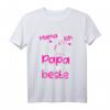 Lustiges Kinder Mama und ich sind uns einig Papa ist der beste Vatertag T-Shirt – Witziges Geschenk für Papa, Mann und Freund