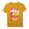 Mein Frau hat den besten Mann der Welt | Lustiges Männer T-Shirt – Perfektes Geschenk für Männer, Väter & Freunde zum Vatertag, Weihnachten & mehr