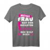 Mein Frau hat den besten Mann der Welt | Lustiges Männer T-Shirt – Perfektes Geschenk für Männer, Väter & Freunde zum Vatertag, Weihnachten & mehr