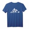 Vintage Papa Bär 3 Jungs Vatertag T-Shirt - Perfektes Geschenk für Väter mit drei Kindern im klassischen Design
