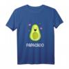 Papacado Avocado Schnurrbart Vatertag T-Shirt – Perfektes Geschenk für vegane, bärtige Väter und Avocado-Liebhaber