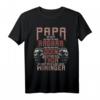 Herren Wikinger Papa T-Shirt zum Vatertag – Retro Viking Dad Spruch, Nordic Mythology Outfit für Wikinger-Fans
