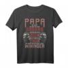 Herren Wikinger Papa T-Shirt zum Vatertag – Retro Viking Dad Spruch, Nordic Mythology Outfit für Wikinger-Fans