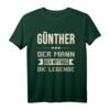 Lustiges Günther T-Shirt mit Spruch – Humorvolles Geschenk für Männer, Jungen & Herren zu Weihnachten & Geburtstag