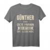 Lustiges Günther T-Shirt mit Spruch – Humorvolles Geschenk für Männer, Jungen & Herren zu Weihnachten & Geburtstag
