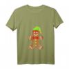 Damen Lebkuchenmann Weihnachtsoutfit - Festliches T-Shirt mit Lebkuchenmotiv für Weihnachten, Heiligabend & Familienfeiern