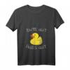 Damen Enten Spruch 'Ente gut Alles gut' - Lustiges V-Ausschnitt T-Shirt als Geschenkidee für Entenliebhaber, Kinder & Erwachsene