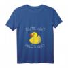 Damen Enten Spruch 'Ente gut Alles gut' - Lustiges V-Ausschnitt T-Shirt als Geschenkidee für Entenliebhaber, Kinder & Erwachsene