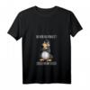 Damen Lustiges Pinguin Spruch T-Shirt mit V-Ausschnitt – Witziges Geschenk für Freunde und Kollegen