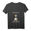 Damen Lustiges Pinguin Spruch T-Shirt mit V-Ausschnitt – Witziges Geschenk für Freunde und Kollegen