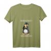 Damen Lustiges Pinguin Spruch T-Shirt mit V-Ausschnitt – Witziges Geschenk für Freunde und Kollegen