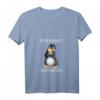 Damen Lustiges Pinguin Spruch T-Shirt mit V-Ausschnitt – Witziges Geschenk für Freunde und Kollegen