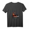 Damen Nacktschnecke T-Shirt - Lustiges Zensiertes Schnecken Design mit V-Ausschnitt für Garten, Sauna & Geschenke