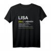 Lustiges Name T-Shirt Lisa | Witziges Geschenk für Damen | Geburtstags- & Muttertagsgeschenk mit Spruch