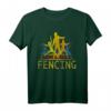 Retro Fechten Fencing T-Shirt mit Motiv – Stylisches Schwertkampf Shirt für Damen, Herren & Kinder als Geschenkidee