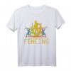 Retro Fechten Fencing T-Shirt mit Motiv – Stylisches Schwertkampf Shirt für Damen, Herren & Kinder als Geschenkidee