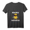 Damen Pew Pew Madafakas Küken T-Shirt mit V-Ausschnitt – Lustiges Tiermotiv mit Pistolen & Sonnenbrille für Frauen