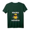 Damen Pew Pew Madafakas Küken T-Shirt mit V-Ausschnitt – Lustiges Tiermotiv mit Pistolen & Sonnenbrille für Frauen