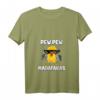 Damen Pew Pew Madafakas Küken T-Shirt mit V-Ausschnitt – Lustiges Tiermotiv mit Pistolen & Sonnenbrille für Frauen