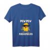 Damen Pew Pew Madafakas Küken T-Shirt mit V-Ausschnitt – Lustiges Tiermotiv mit Pistolen & Sonnenbrille für Frauen