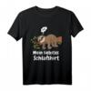 Lustiges Faultier Schlafshirt für Damen und Herren – Bequemer Schlafanzug, witziges Nachthemd & Geschenkidee für faule Langschläfer und Morgenmuffel