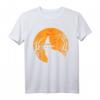 Schwarze Katze mit Vollmond-Motiv für Halloween - Lustiges Kostüm-T-Shirt für Damen, Herren und Kinder als Last-Minute-Outfit & Geschenk