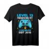 Level 13 Jahre Geburtstagsshirt für Jungen – Gamer T-Shirt mit Controller-Motiv, ideal für Geburtstagsfeier und LAN-Party