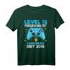 Level 13 Jahre Geburtstagsshirt für Jungen – Gamer T-Shirt mit Controller-Motiv, ideal für Geburtstagsfeier und LAN-Party