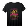 Vintage 40 und Würzig Als 20 und Ranzig - Lustiges Geburtstags-T-Shirt für Frauen zum HapDeer, Mama & Schwester Geschenk