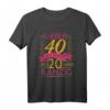 Vintage 40 und Würzig Als 20 und Ranzig - Lustiges Geburtstags-T-Shirt für Frauen zum HapDeer, Mama & Schwester Geschenk