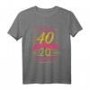 Vintage 40 und Würzig Als 20 und Ranzig - Lustiges Geburtstags-T-Shirt für Frauen zum HapDeer, Mama & Schwester Geschenk
