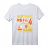 Kinder Bagger T-Shirt Achtung! Ich bin 4 Abrissbirne Kran Geburtstag - Lustiges Geschenk für Jungen zum 4. Geburtstag, ideal für Kinder, die Baustellen lieben